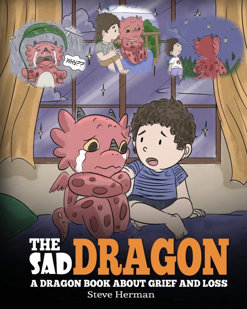 Book cover: The Sad Dragon